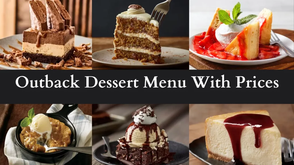 Outback Dessert Menu With Prices