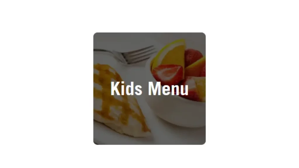 Outback Steakhouse Las Vegas Kids Menu