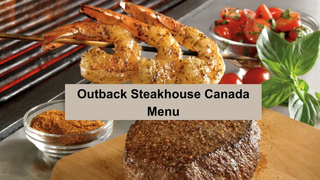 Outback Steakhouse Canada Menu