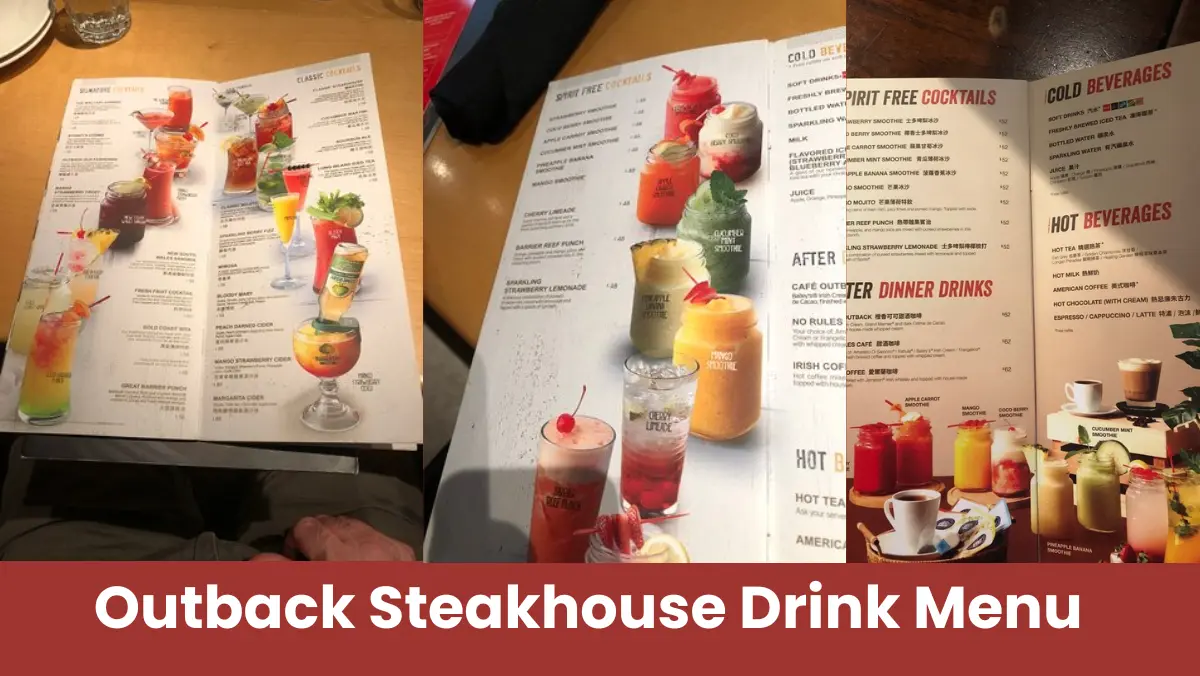 Outback Steakhouse Drink Menu